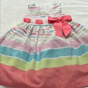 Bonnie Jean Pink and Green Casual Dress